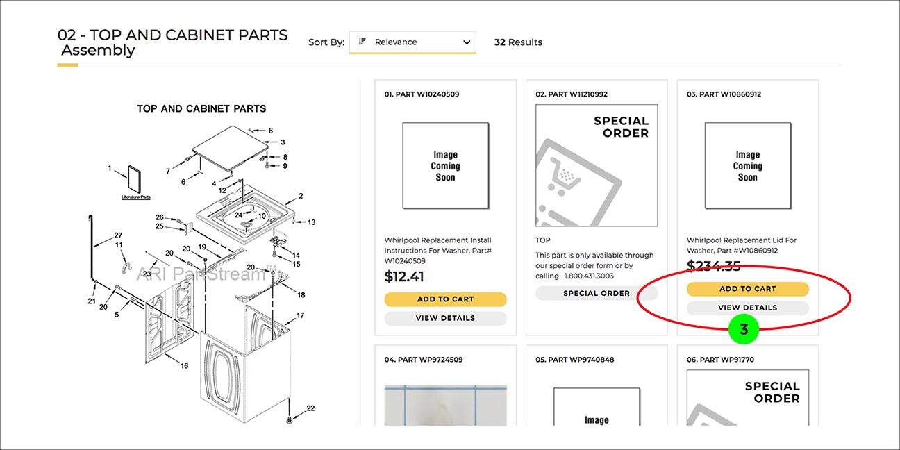 Shop Repair Parts